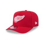 New Era NHL 9FIFTY A-Frame Adjustable Snapback Hat Cap One Size (US, Alpha, One Size, Detroit Red Wings - Red)