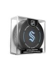 Seattle Kraken Official Game Hockey Puck with Holder