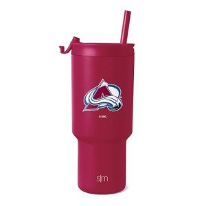 Simple Modern Officially Licensed NHL Colorado Avalanche 30 oz Tumbler with Flip Lid and Straws | Hockey Insulated Cup Stainless Steel | Gifts for Men Women | Trek Collection | Colorado Avalanche