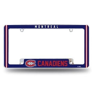 Rico Industries NHL Montreal Canadiens Classic 12" x 6" Chrome All Over Automotive License Plate Frame for Car/Truck/SUV