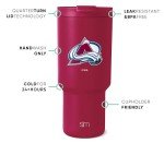Simple Modern Officially Licensed NHL Colorado Avalanche 30 oz Tumbler with Flip Lid and Straws | Hockey Insulated Cup Stainless Steel | Gifts for Men Women | Trek Collection | Colorado Avalanche