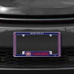 Rico Industries NHL Montreal Canadiens Classic 12" x 6" Chrome All Over Automotive License Plate Frame for Car/Truck/SUV