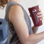 Rico Industries NHL Hockey Colorado Avalanche 18oz Soft Touch, Easy Grip Tumbler