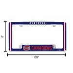 Rico Industries NHL Montreal Canadiens Classic 12" x 6" Chrome All Over Automotive License Plate Frame for Car/Truck/SUV