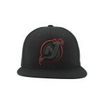 ZHATS Standard NHL Officially Licensed Adjustable Snapback Hat Flat Bill Z11 Black Element, One Size