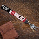 Rico Industries NHL Hockey New Jersey Devils Standard Wrist Lanyard Key Chain, Cute Wristlet Strap Keychain Holder for Women Men Car Keys ID Badges Card Wallet Phone Camera