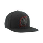 ZHATS Standard NHL Officially Licensed Adjustable Snapback Hat Flat Bill Z11 Black Element, One Size