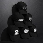 FOCO Men's Detroit Lions Cap NFL Team Logo Black & White Casual Hat