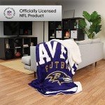 FOCO Baltimore Ravens NFL Team Property Of Sherpa Fleece Blanket