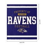 FOCO Baltimore Ravens NFL Team Property Of Sherpa Fleece Blanket