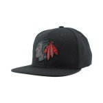 ZHATS Standard NHL Officially Licensed Adjustable Snapback Hat Flat Bill Z11 Black Element, One Size