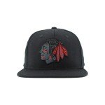 ZHATS Standard NHL Officially Licensed Adjustable Snapback Hat Flat Bill Z11 Black Element, One Size