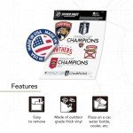 Desert Cactus Florida Panthers 2024 Stanley Cup Champions Team NHL Sticker Vinyl Decal Laptop Water Bottle Car Scrapbook (2024 Stanley Cup Champions - Type 2)