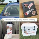 Desert Cactus Florida Panthers 2024 Stanley Cup Champions Team NHL Sticker Vinyl Decal Laptop Water Bottle Car Scrapbook (2024 Stanley Cup Champions - Type 2)