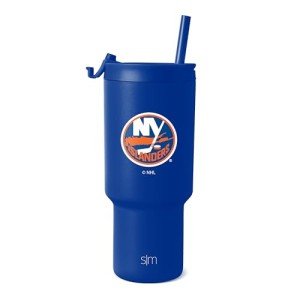Simple Modern Officially Licensed NHL New York Islanders 30 oz Tumbler with Flip Lid and Straws | Hockey Insulated Cup Stainless Steel | Gifts for Men Women | Trek Collection | New York Islanders