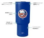 Simple Modern Officially Licensed NHL New York Islanders 30 oz Tumbler with Flip Lid and Straws | Hockey Insulated Cup Stainless Steel | Gifts for Men Women | Trek Collection | New York Islanders