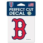 Wincraft MLB Boston Red Sox 28971014 Perfect Cut Color Decal, 4" x 4", Black