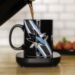 Uncanny Brands San Jose Sharks Logo Mug Warmer with Mug – Keeps Your Favorite Beverage Warm - Auto Shut On/Off