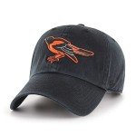'47 Baltimore Orioles Cooperstown Clean Up Dad Hat Baseball Cap - Black, One Size