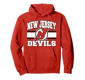 New Jersey Devils Stripe Red Officially Licensed Pullover Hoodie