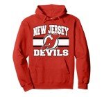 New Jersey Devils Stripe Red Officially Licensed Pullover Hoodie