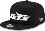 New Era NFL 9FIFTY Black/White Adjustable Snapback Hat Cap One Size Fits All (New York Jets)