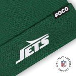 FOCO Men's New York Jets NFL Logo Basic Beanie Hat, Team Color