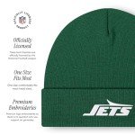 FOCO Men's New York Jets NFL Logo Basic Beanie Hat, Team Color