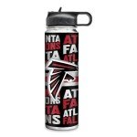 Rico Industries NFL Football Atlanta Falcons 22oz Stainless Steel Tumbler with Lid - Great For Coffee, Tea, Water or Cocktails