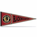 Rico Industries NHL Hockey Chicago Blackhawks Retro 12" x 30" Felt Wall Décor Pennant - Great for Home/Bed Room/Man Cave Décor