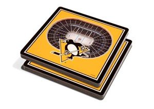 YouTheFan NHL Pittsburgh Penguins 3D StadiumViews Coasters , 4" x 4"