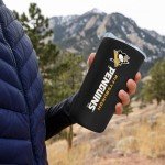 Rico Industries NHL Hockey Pittsburgh Penguins 18oz Soft Touch, Easy Grip Tumbler