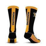 For Bare Feet NHL PITTSBURGH PENGUINS MVP Crew Sock Team Color Large