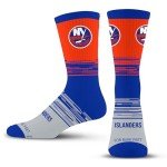 For Bare Feet NHL NEW YORK ISLANDERS Elevate Premium Dress Crew Sock Team Color Large