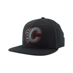 ZHATS Standard NHL Officially Licensed Adjustable Snapback Hat Flat Bill Z11 Black Element, One Size