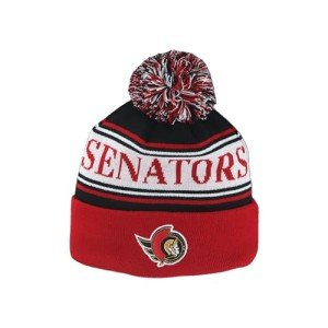 ZHATS Standard NHL Officially Licensed Beanie Pom Finish Line, Team Color, One Size