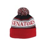 ZHATS Standard NHL Officially Licensed Beanie Pom Finish Line, Team Color, One Size