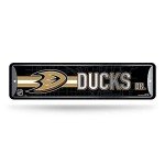Rico Industries NHL Hockey Anaheim Ducks Metal Street Sign 4" x 15" Home Décor - Bedroom - Office - Man Cave