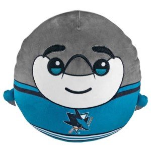 Sleep Squad San Jose Sharks SJ Sharkie 12" Mascot Kiri Cloud Plushie - Official NHL Plush