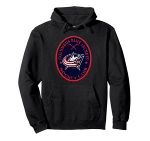 Columbus Blue Jackets Iconic Black Officially Licensed Pullover Hoodie