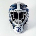 Franklin Sports Tampa Bay Lightning NHL Hockey Goalie Face Mask - Goalie Mask for Kids Street Hockey - Youth NHL Team Masks for Kids