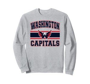 Washington Capitals Stripe Gray Officially Licensed Sweatshirt