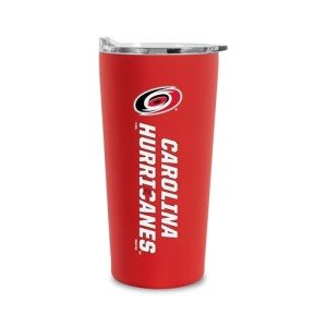 Rico Industries NHL Hockey Carolina Hurricanes 18oz Soft Touch, Easy Grip Tumbler