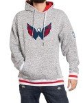 Calhoun NHL Surf & Skate Mens Muskoka Team Striped Premium Pullover Hoodie (Washington Capitals, Large)