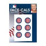 Wincraft MLB Chicago Cubs Face Tattoos, Team Colors, One Size
