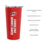 Rico Industries NHL Hockey Carolina Hurricanes 18oz Soft Touch, Easy Grip Tumbler