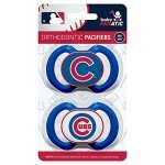 MASTERPIECES PUZZLE COMPANY MLB Chicago Cubs Pacifier 2 Pack Alternate, Team Colors, One Size