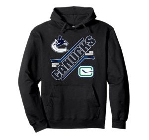 Vancouver Canucks Force Black Officially Licensed Pullover Hoodie