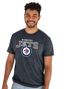 Blue 84 Standard NHL Officially Licensed T-Shirt Heathered Black