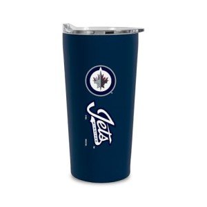 Rico Industries NHL Hockey Winnipeg Jets 18oz Soft Touch, Easy Grip Tumbler